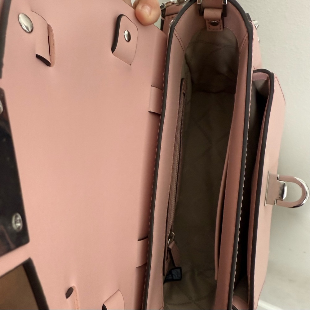 Michael Kors Pink Leather Manhattan Purse - Picture 11 of 15